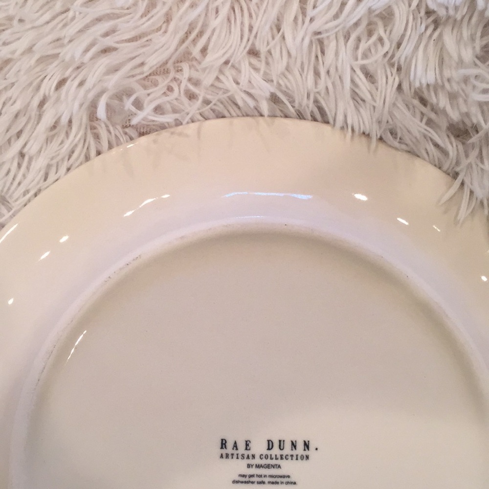 2pc Rae Dunn icon dinner plates "dine" - Picture 5 of 5